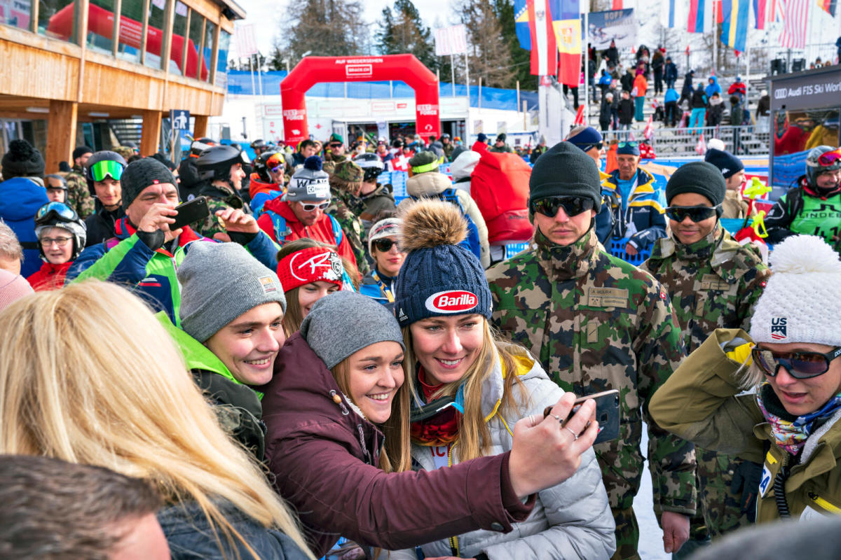 Shiffrin, who has nearly 1 million Instagram followers, has tried to embrace the bigger public profile that’s come with her success. Photograph by Thomas Lovelock