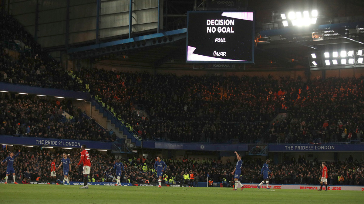 Chelsea has two goals disallowed via VAR vs. Man United
