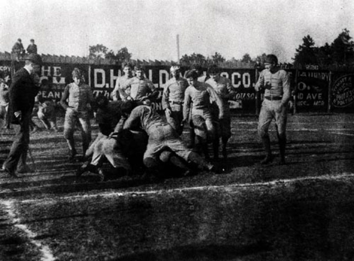 The first Alabama-Auburn game, Feb. 22, 1893