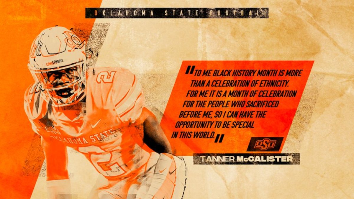 Allowing current player Tanner McCalister to commemorate Black History Month.