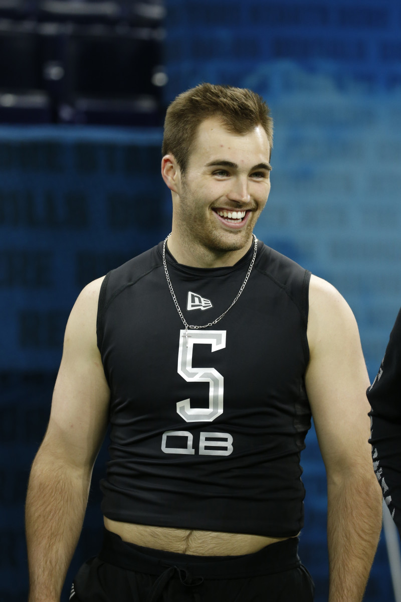 QB, Jake Fromm was his usual smiling self.