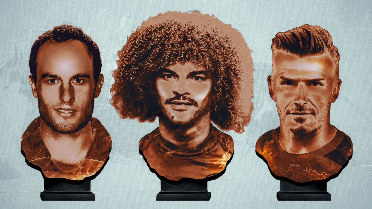 MLS greats Landon Donovan, Carlos Valderrama and David Beckham
