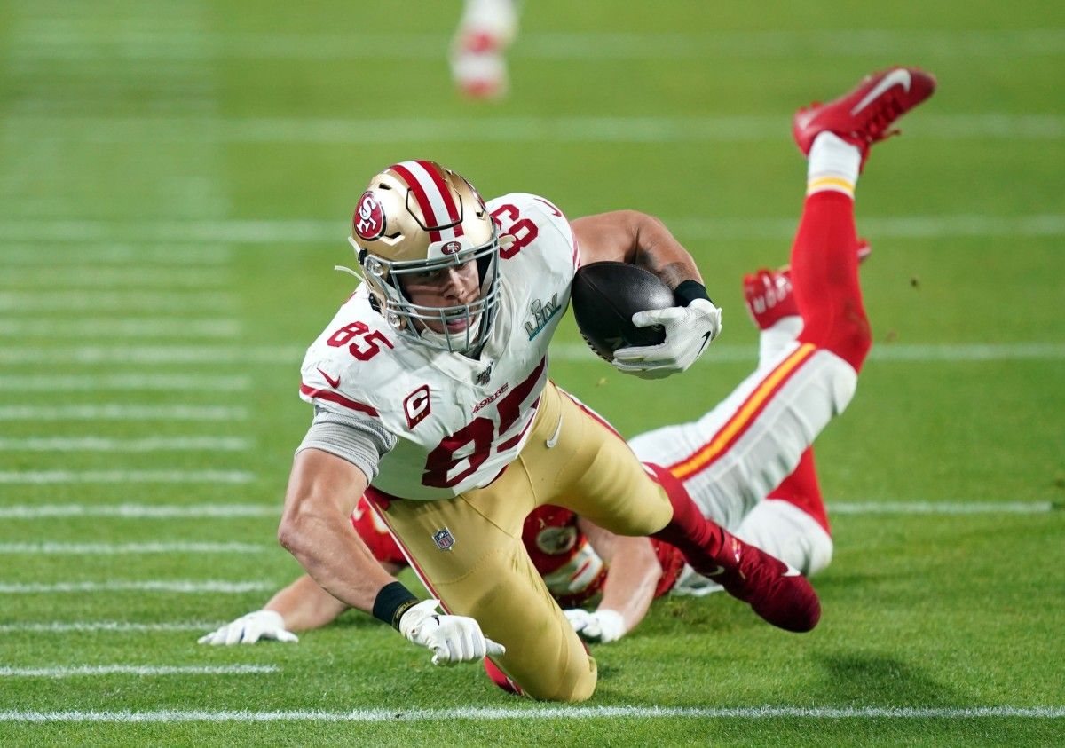 Tight end George Kittle