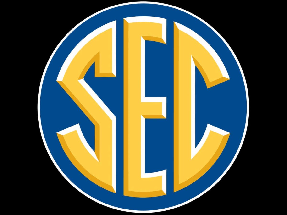 SEC logo, black background