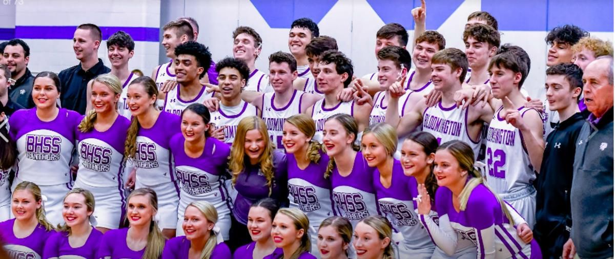 Anthony Leal (back row) and Bloomington South won the Class 4A-14 sectional title last Saturday night at Columbus North to remain unbeaten on the season.