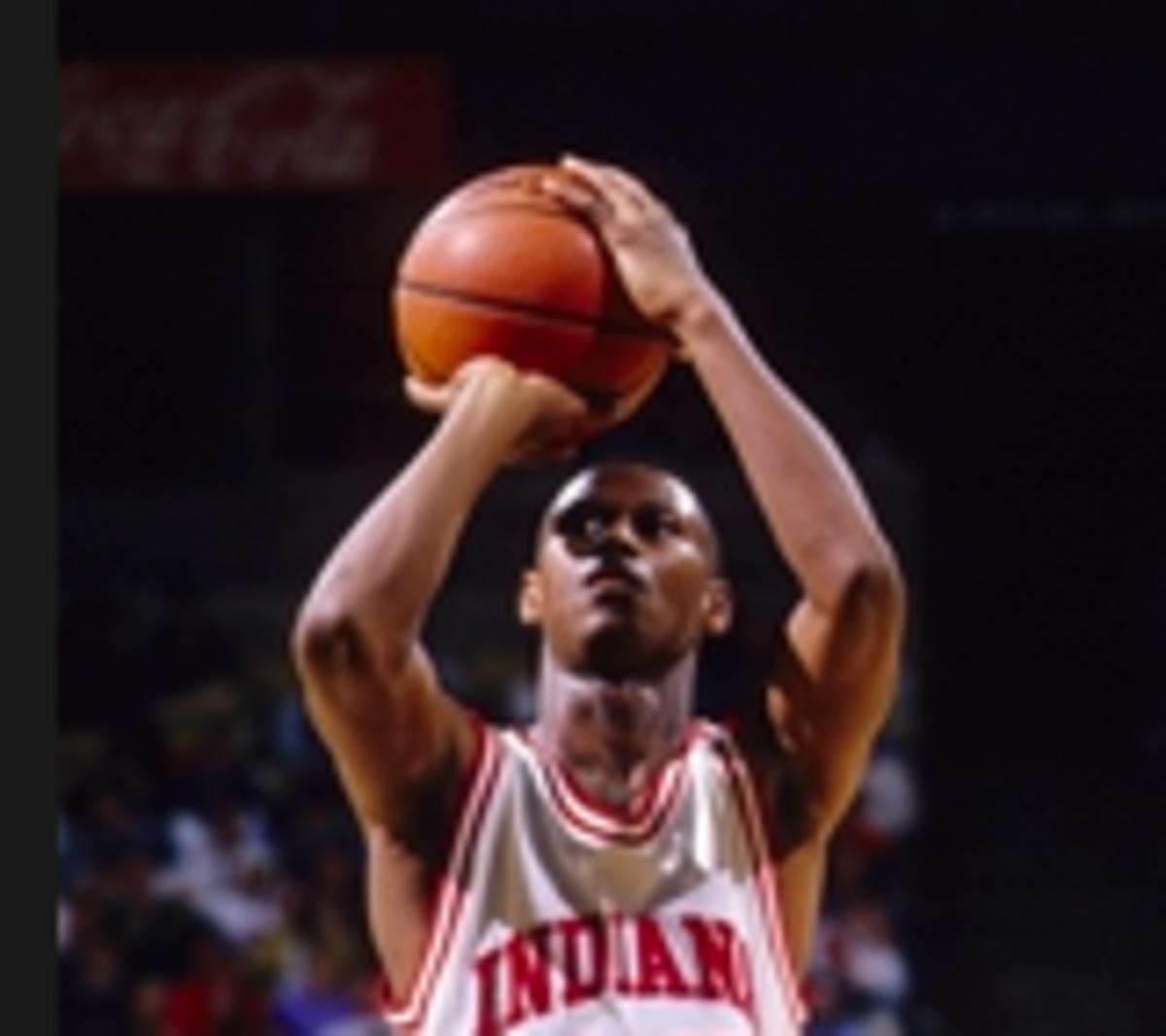 A.J. Guyton didn't make a single shot from the floor in his final game with the Hoosiers on March 17, 2000. (USA TODAY Sports)
