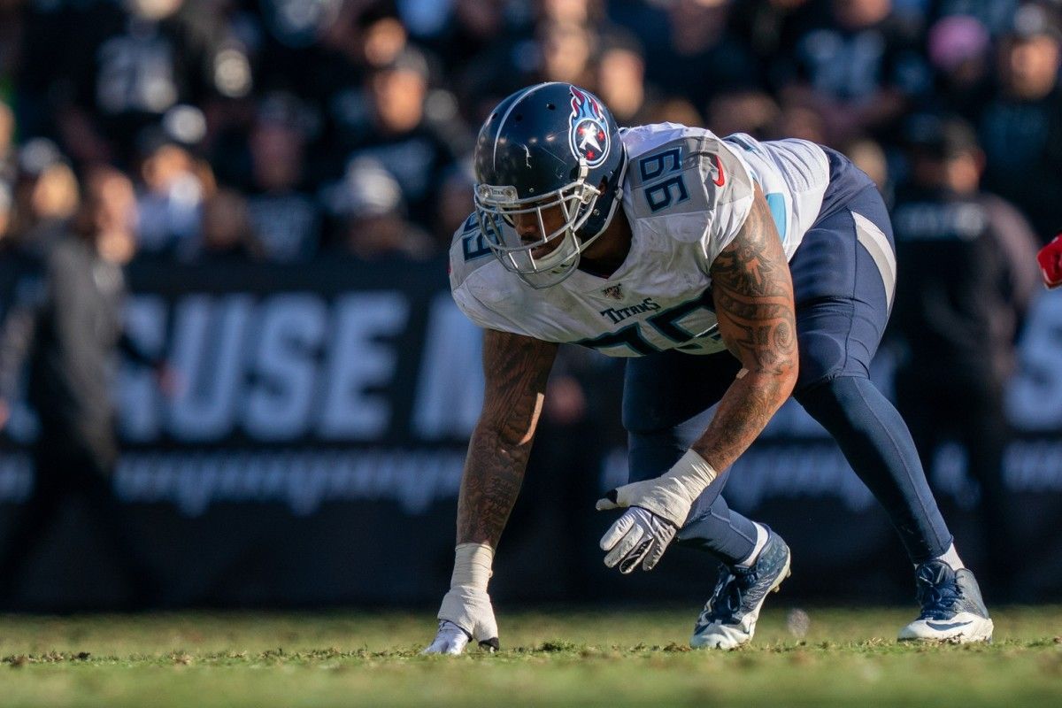 Tennessee Titans defensive end Jurrell Casey (99) during the second quarter against the Oakland Raiders at Oakland Coliseum.