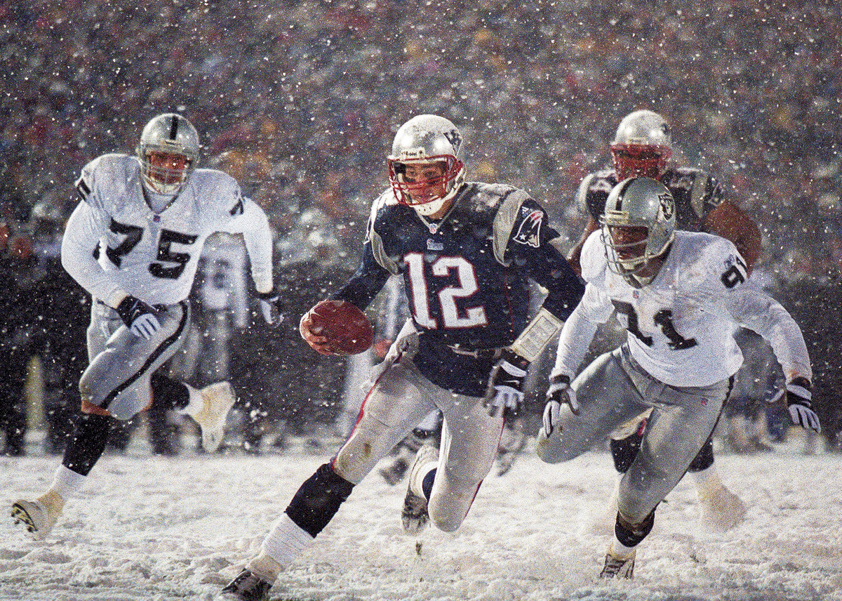 Tom Brady in the Tuck Rule game