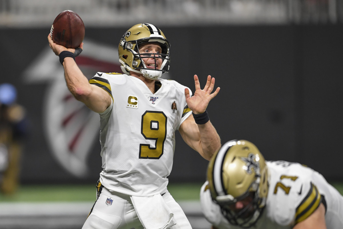 New Orleans Saints QB Drew Brees in the NFC South