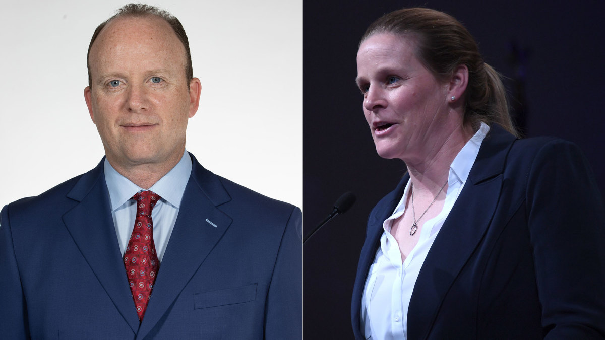 U.S. Soccer CEO Will Wilson and president Cindy Parlow Cone