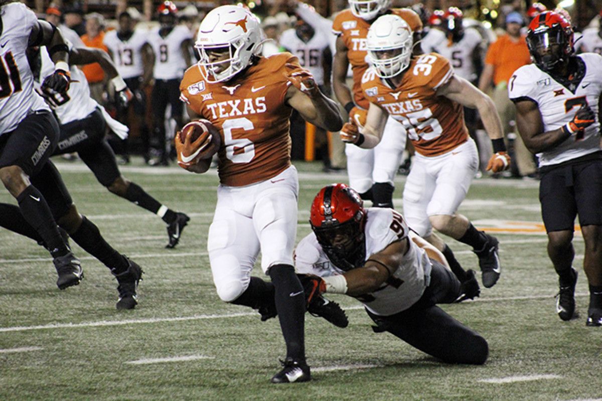Texas WR Devin Duvernay. (College Football America photo by Matthew Postins)