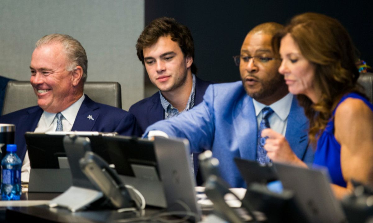 Will McClay and members of the Jones family