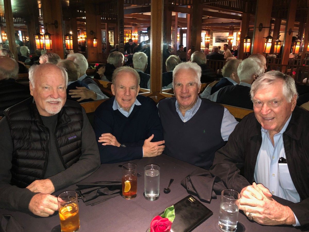 Cliff Harris, Roger Staubach, Bennett Glazer and Lee Roy Jordan