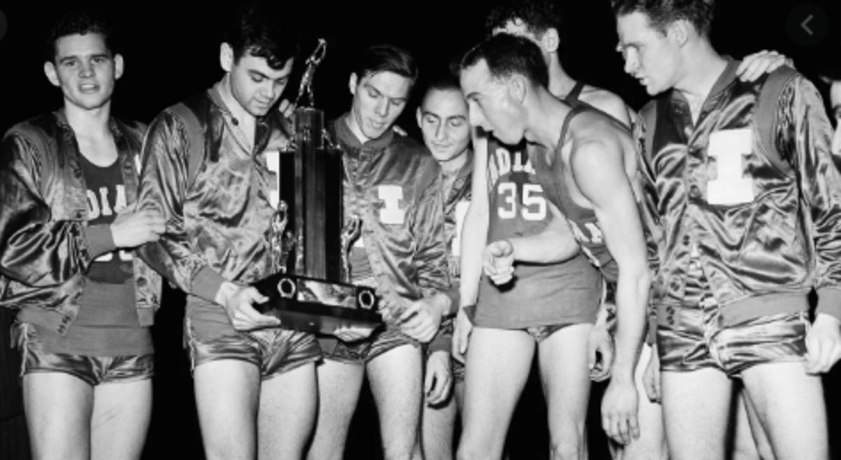 Indiana's 1940 national champions beat Kansas in the final, 60-42, on March 30, 1940. (Courtesy: IU Archives)