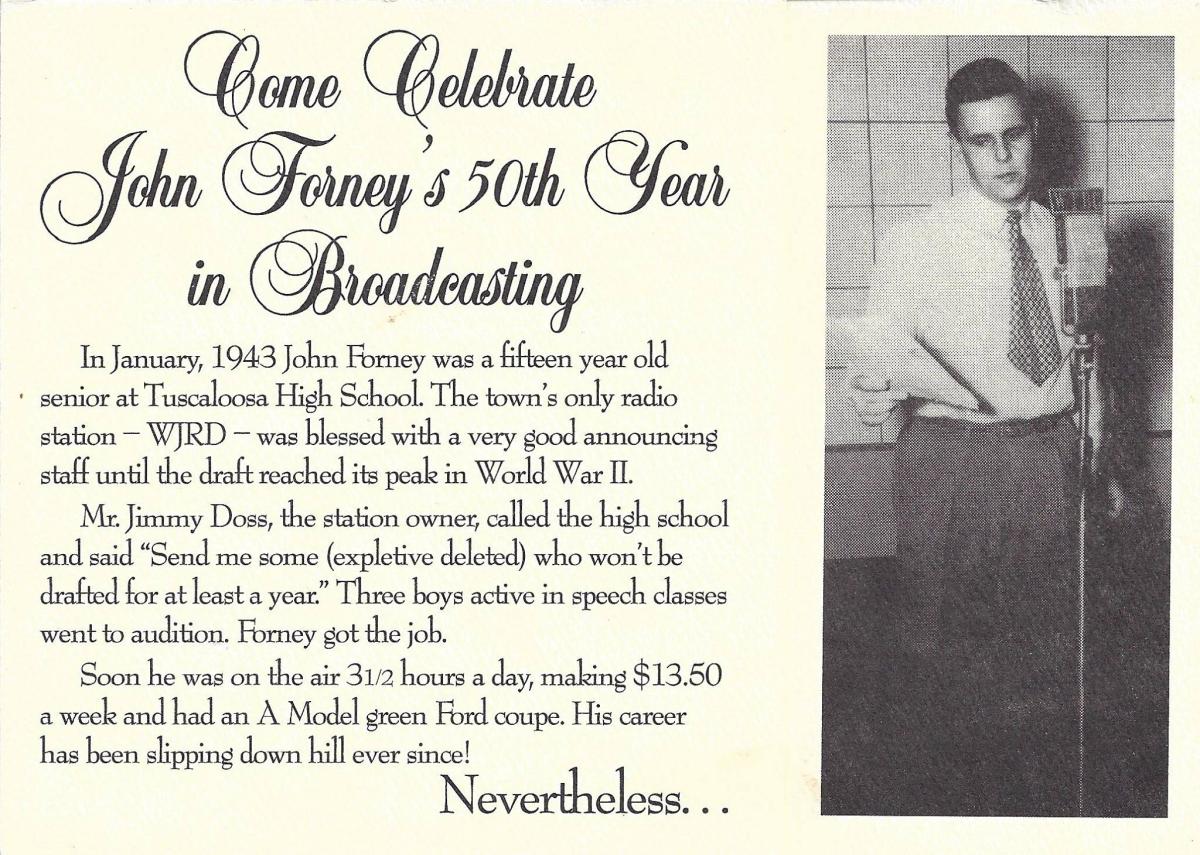 Alabama Legend John Forney-Voice of the Crimson Tide - Sports ...