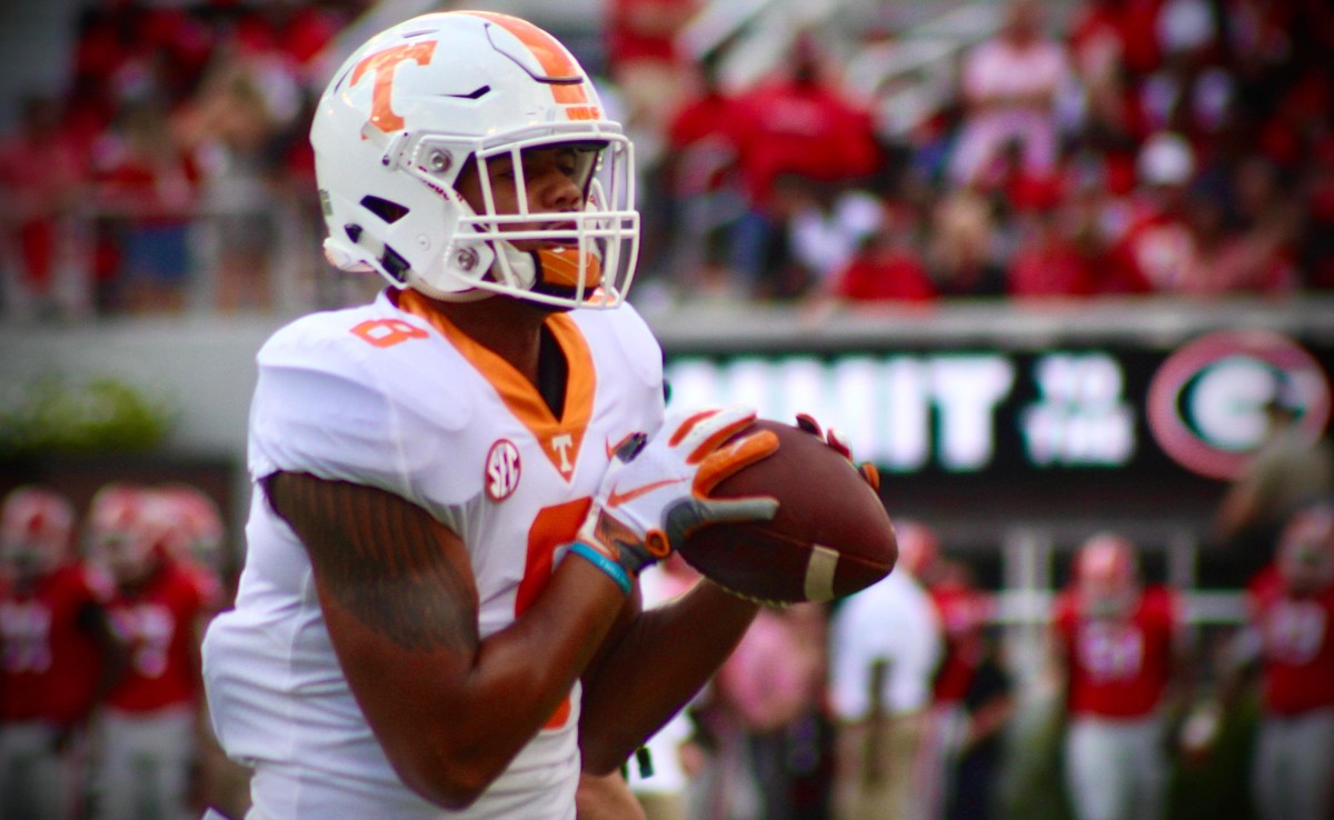Watch: Vols New TE Allen Shows Why Position Could Be Right Fit - Sports