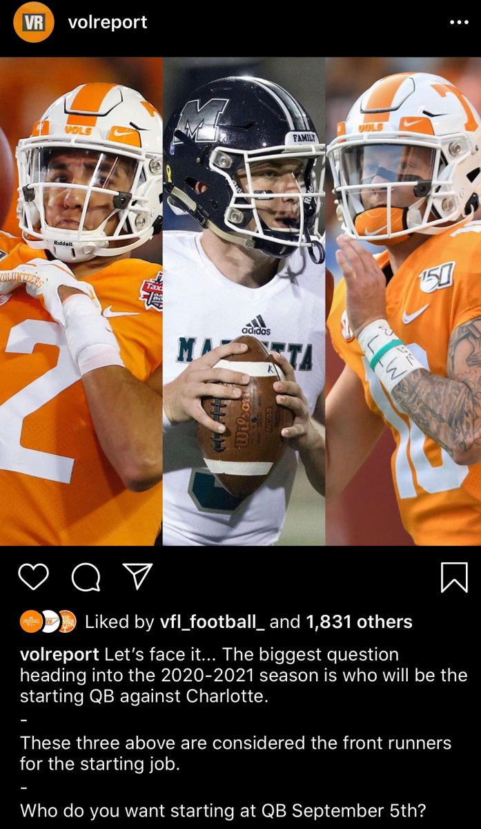 Photo from Vol Report Instagram