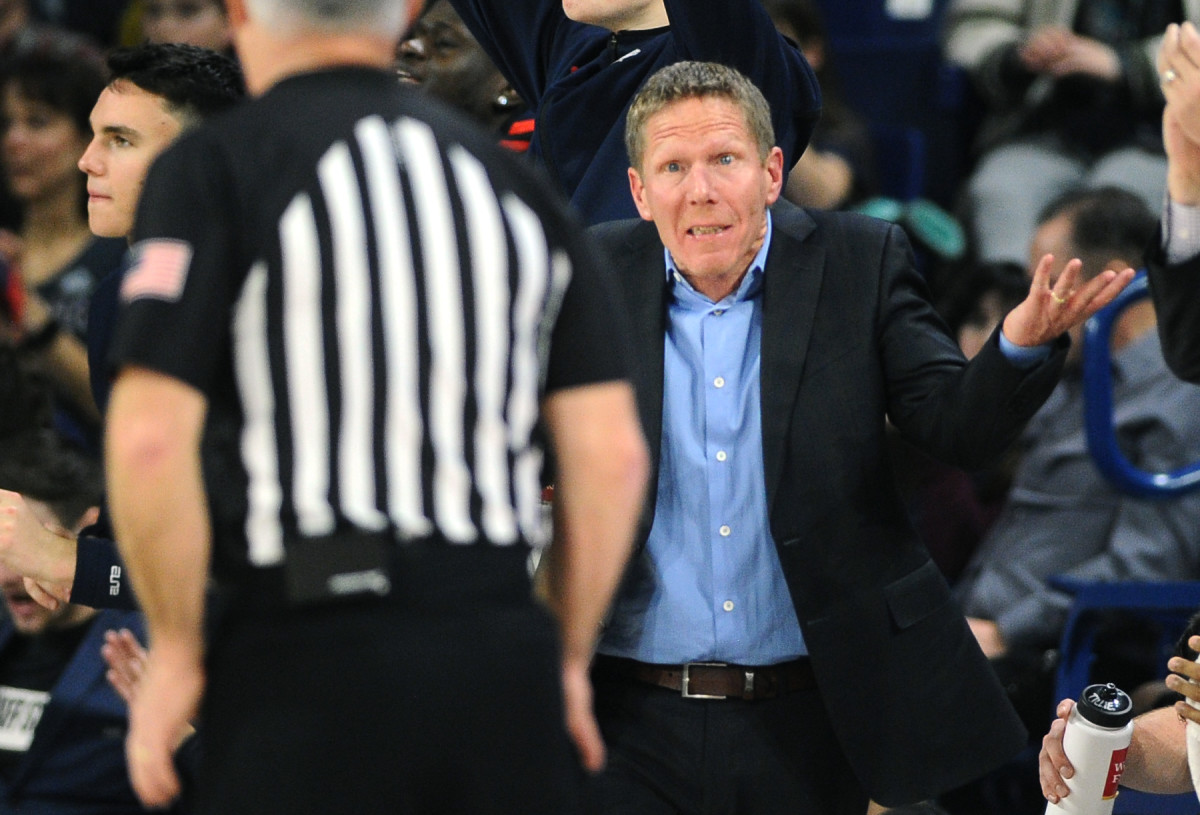 Tough night for Mark Few, who had to think this was a golden opportunity (no pun intended) to win the NCAA Championship.