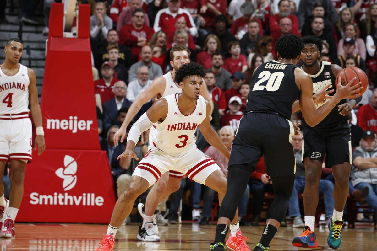 Justin Smith can often be a lock-down defender for Indiana. (USA TODAY Sports)