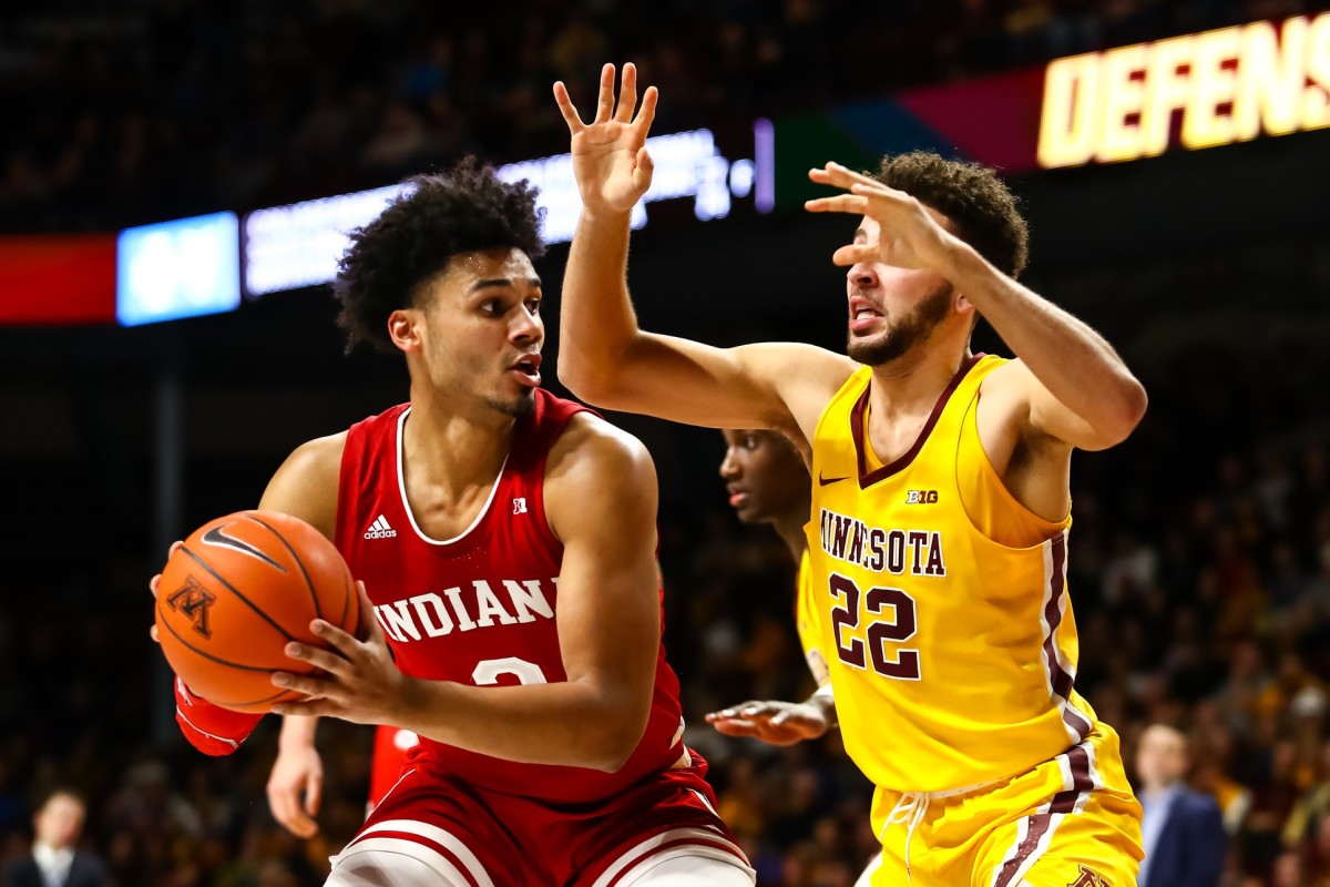 Indiana's Justin Smith was second in points scored and rebounding for the Hoosiers this season. (USA TODAY Sports)