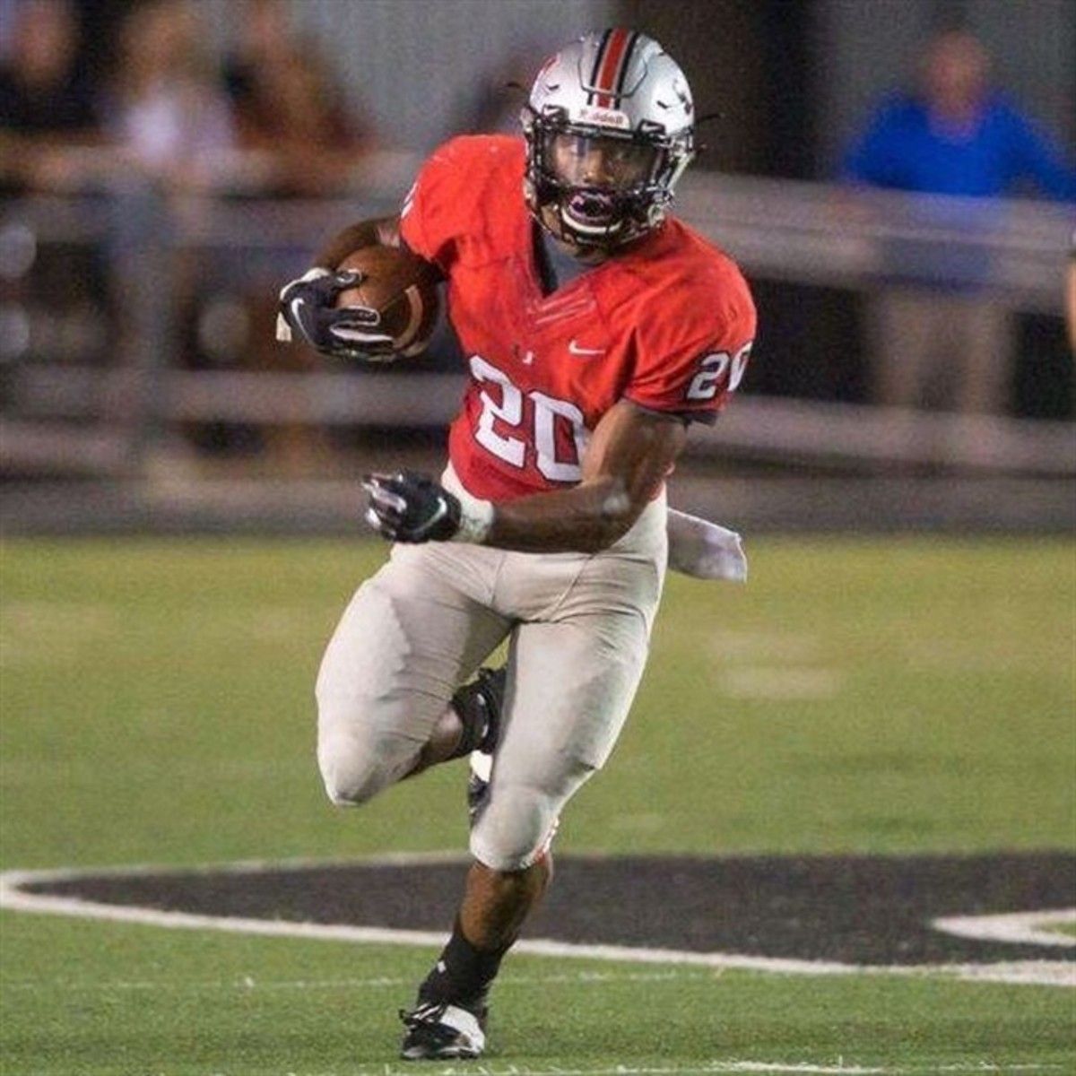 Even in a football uniform, Tulsa Union's A.J. Green has the look of a sprinter.