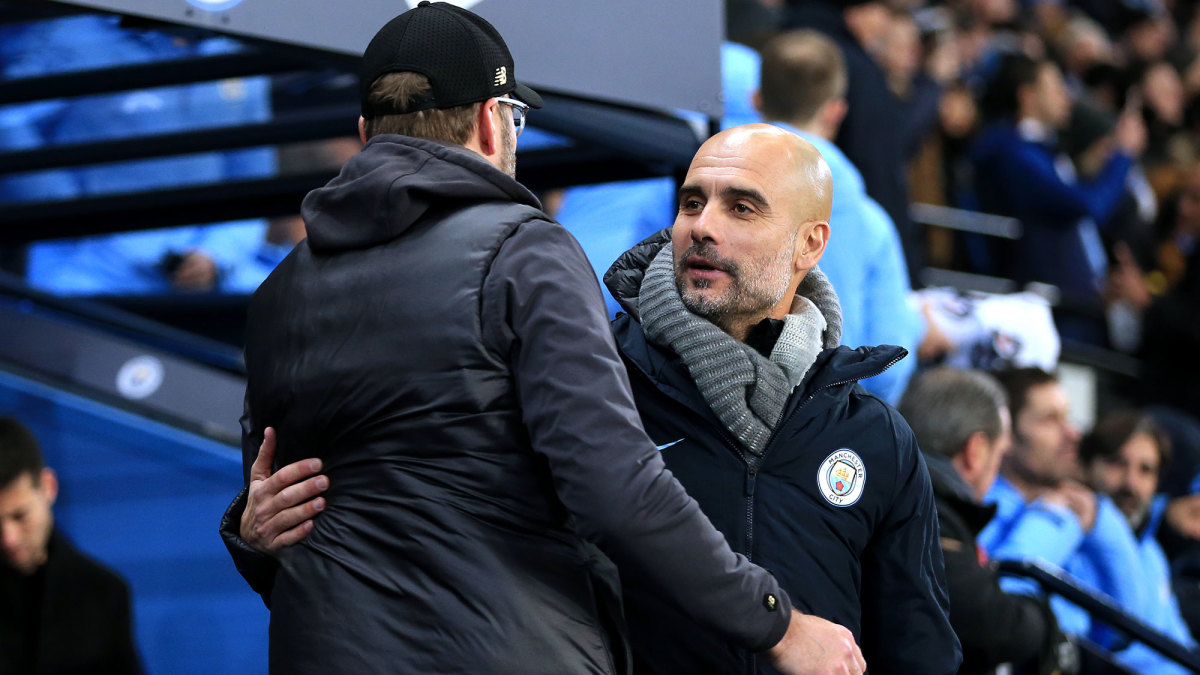 Jurgen Klopp and Pep Guardiola