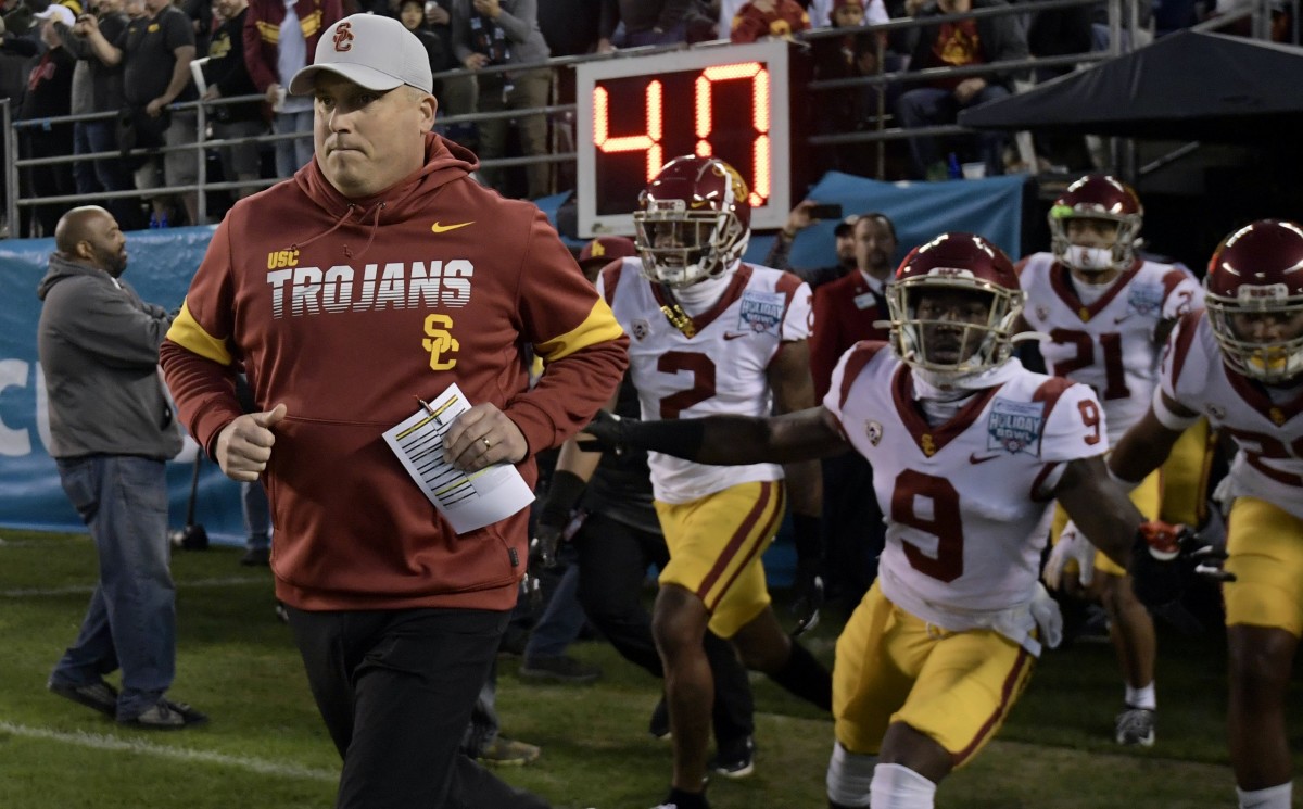 USC coach Clay Helton cannot afford another difficult season