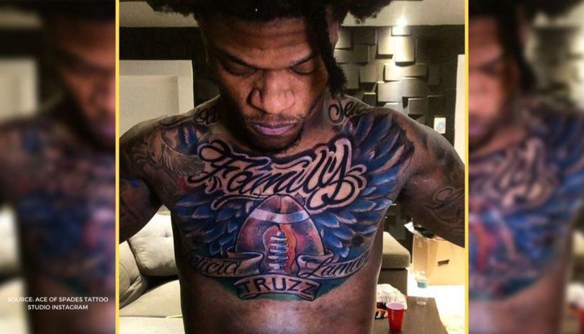 Lamar Jackson Wears Priorities on His Chest with New Tattoo - Sports  Illustrated Baltimore Ravens News, Analysis and More