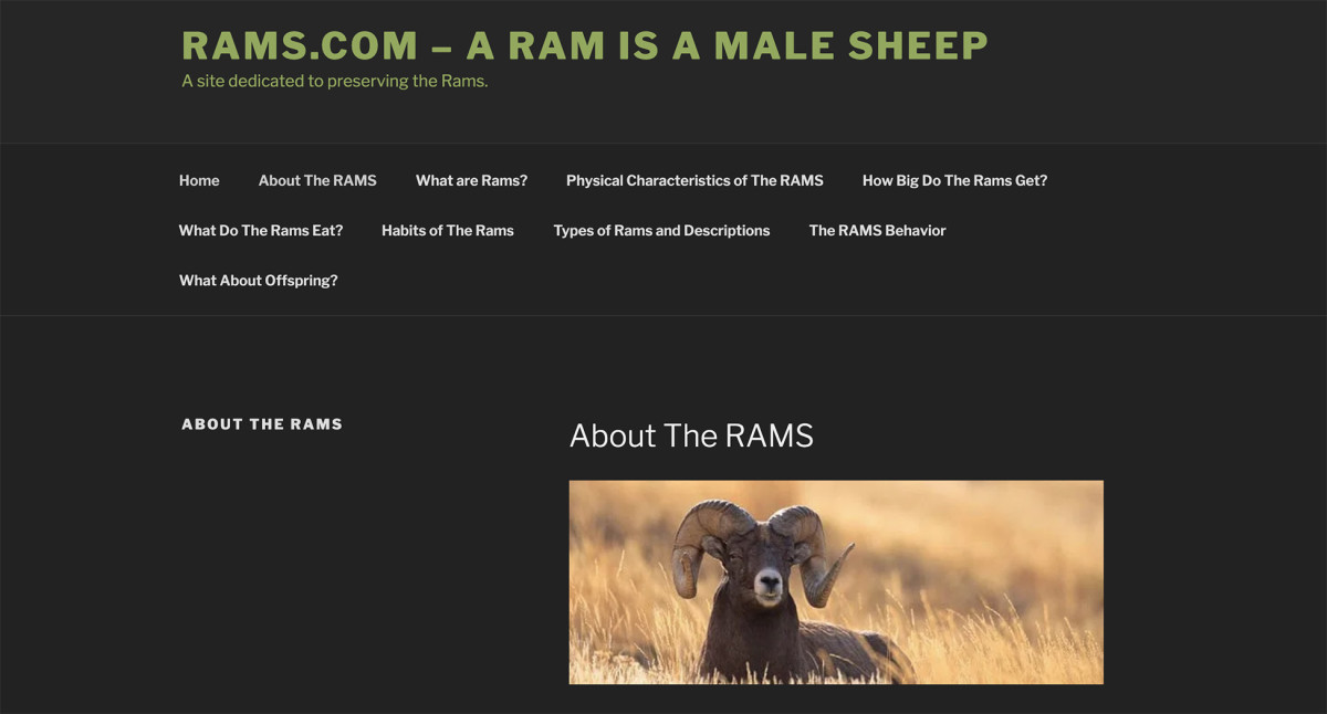 To further emphasize the hypothetical nature of this exercise: The Los Angeles Rams don't even own the Rams.com domain. And this guy's right: A ram IS a male sheep.