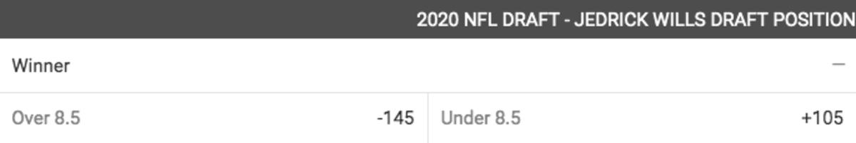 2020 NFL Draft Position Jedrick Wills