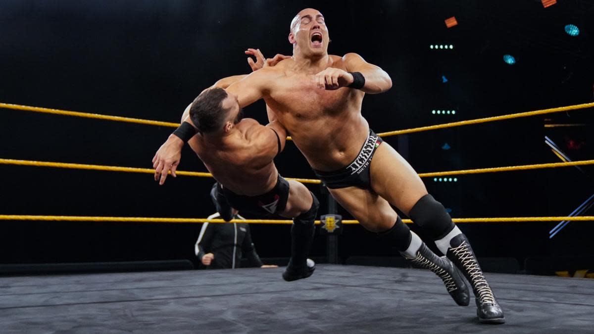 Fabian Aichner dropped a lariat on Finn Balor live on WWE's 'NXT' on Wednesday night. 