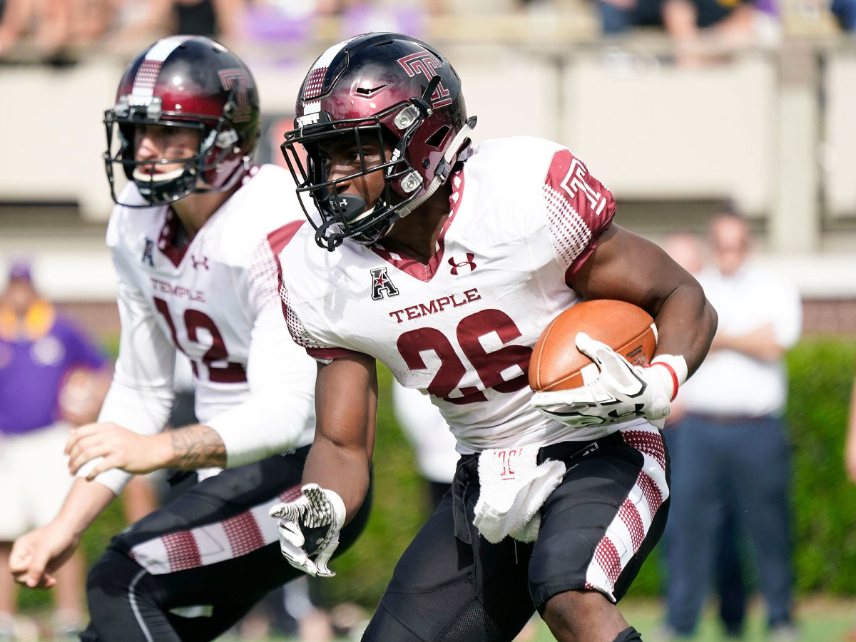 Temple receiver Travon Williams during a game in 2017 as a redshirt sophomore.