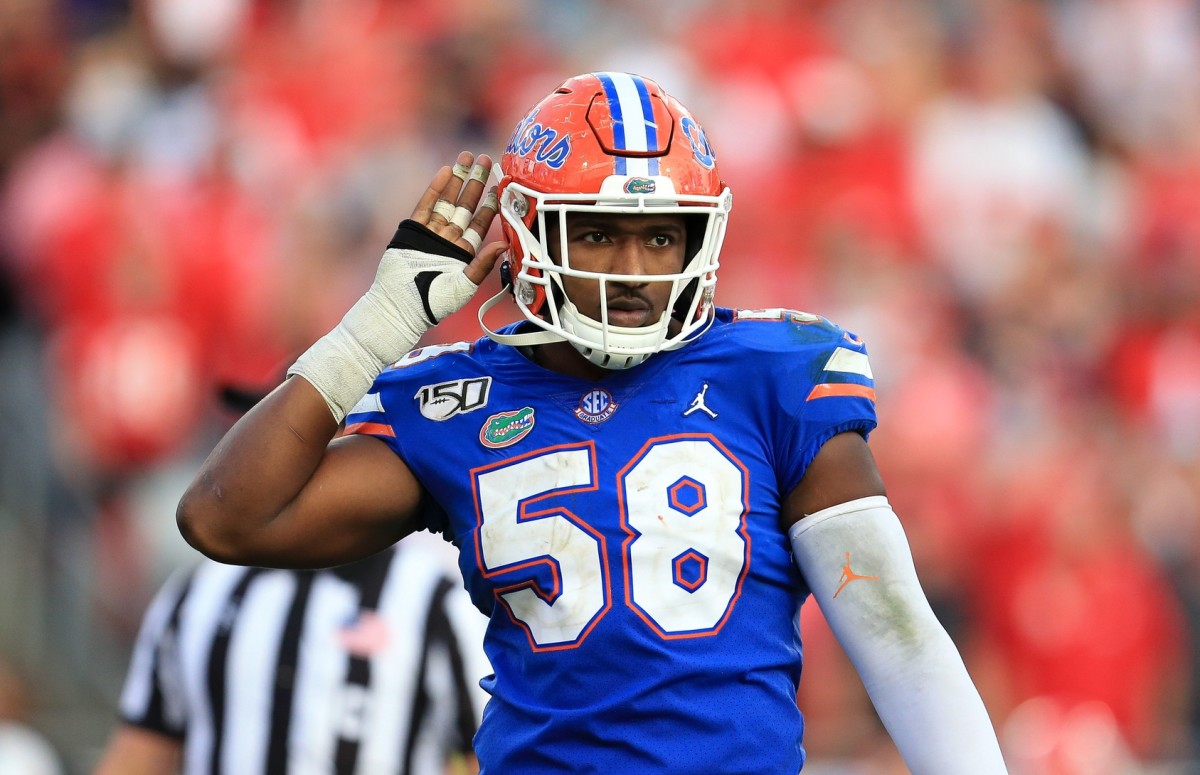 Florida edge rusher Jonathan Greenard is projected as a mid-round selection in the NFL draft.