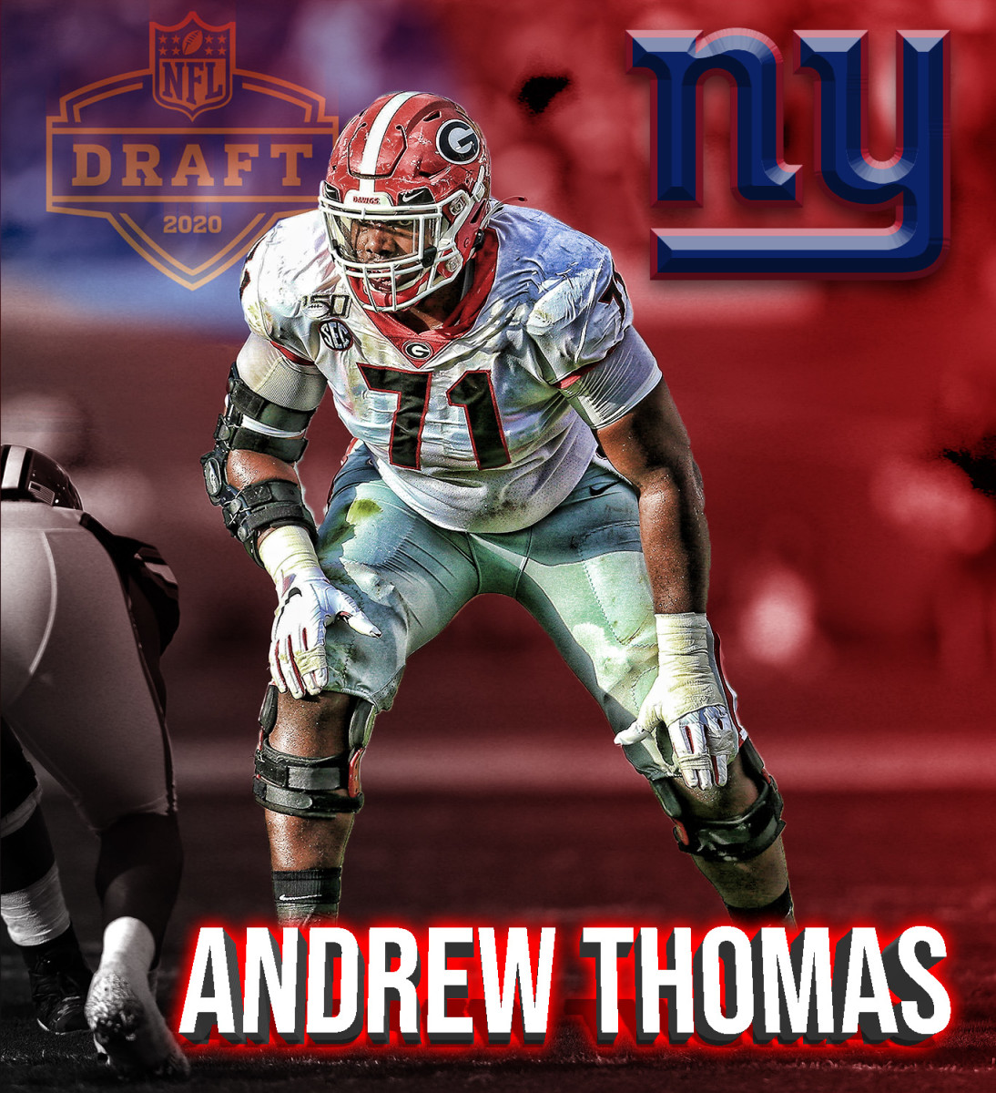 andrew thomas giants jersey number