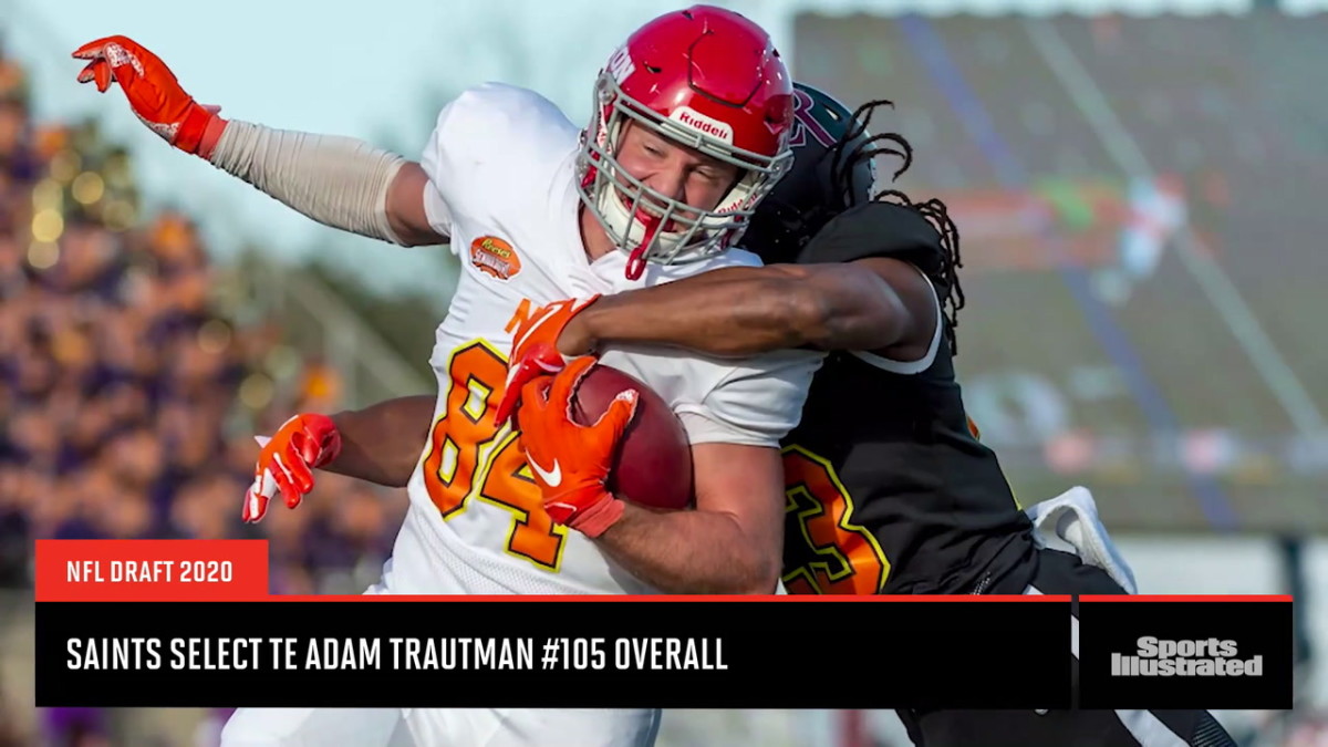 New Orleans Saints select Tight End Adam Trautman