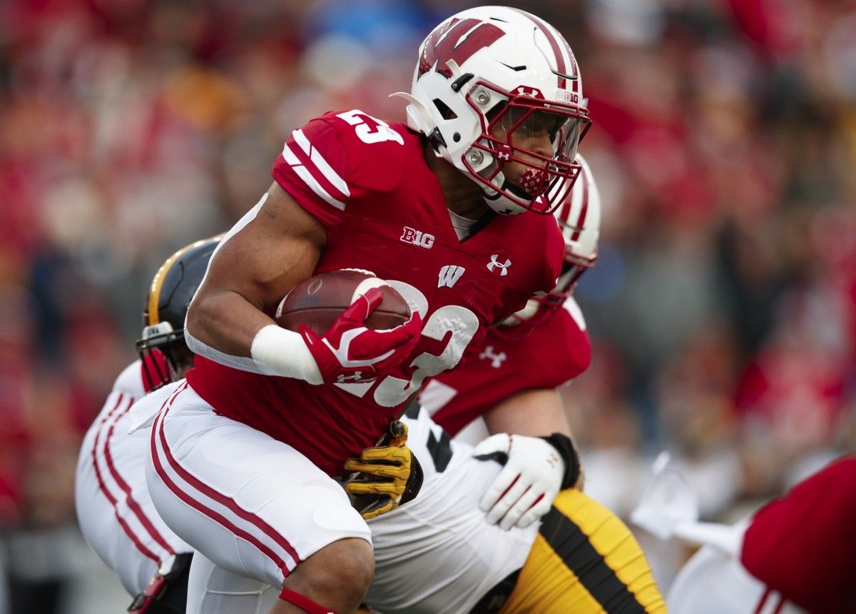 Wisconsin running back Jonathan Taylor, drafted Friday in the second round by the Indianapolis Colts, is considered one of the NFL's most promising rookie players.