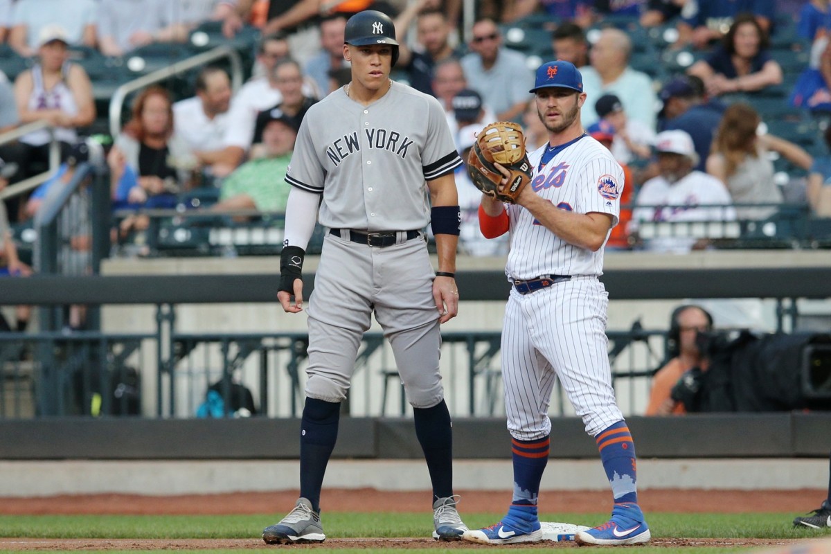 Aaron Judge and Pete Alonso side by side