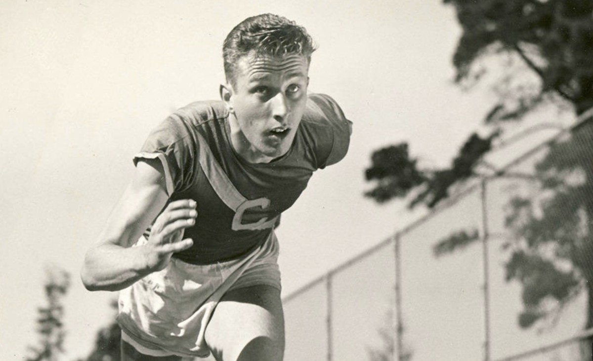 Track star Grover Klemmer also had a special moment in football