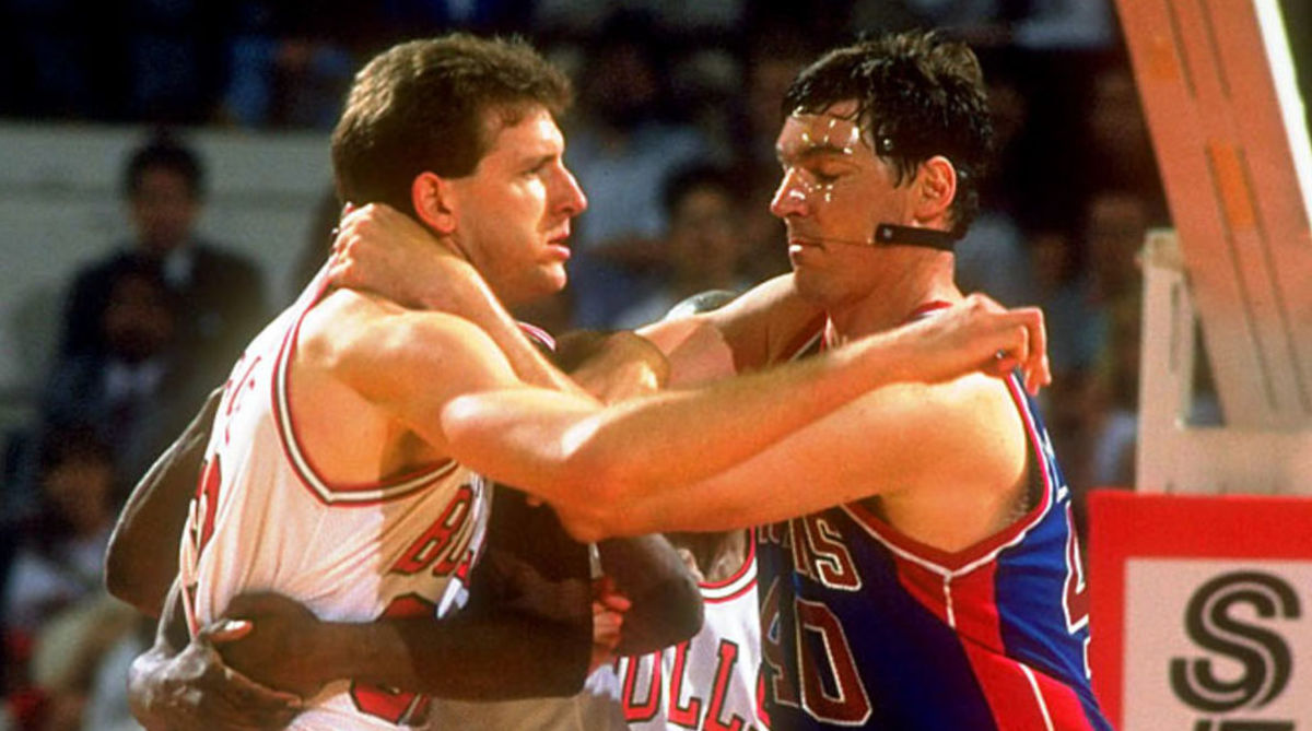 Will Perdue and Bill Laimbeer