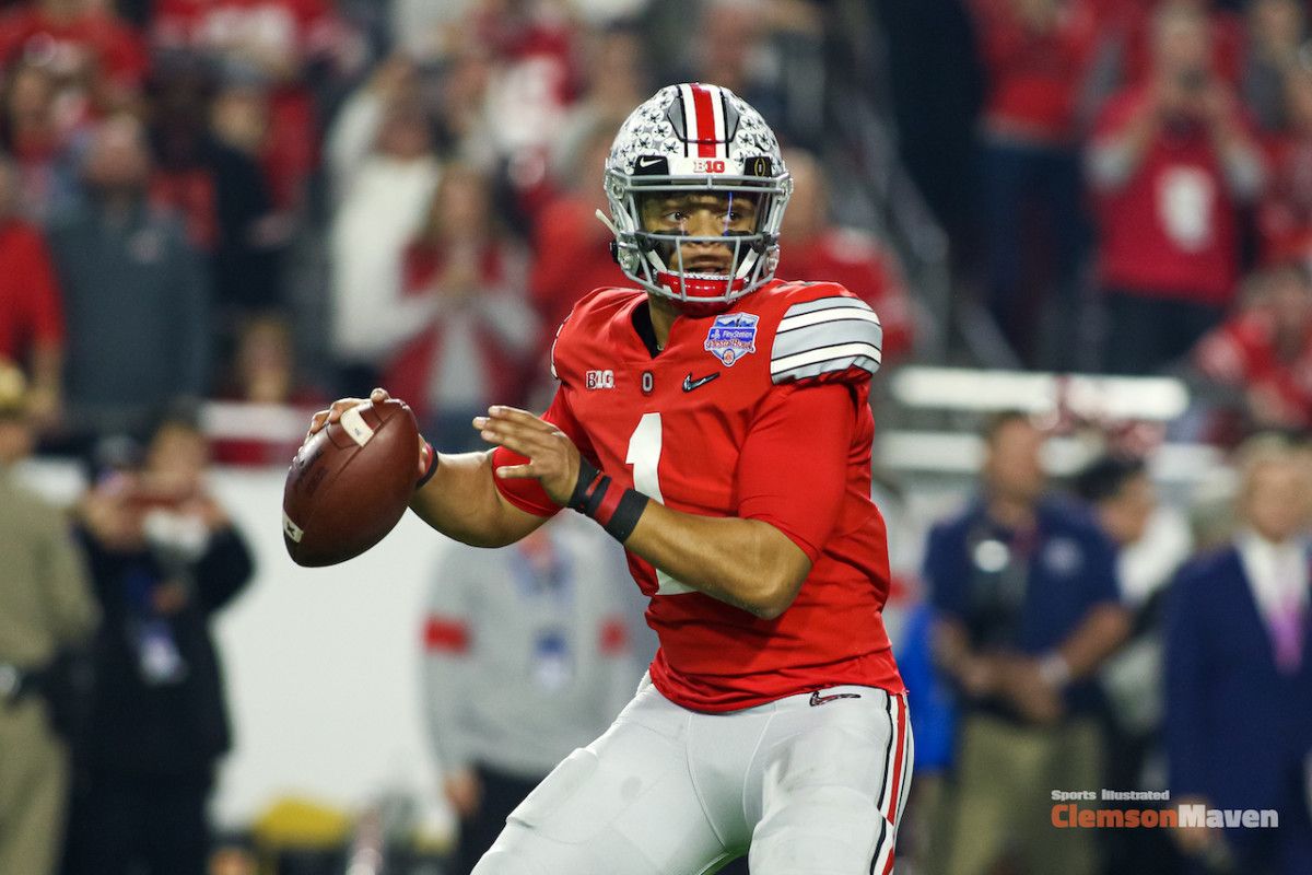 Ohio State quarterback Justin Fields