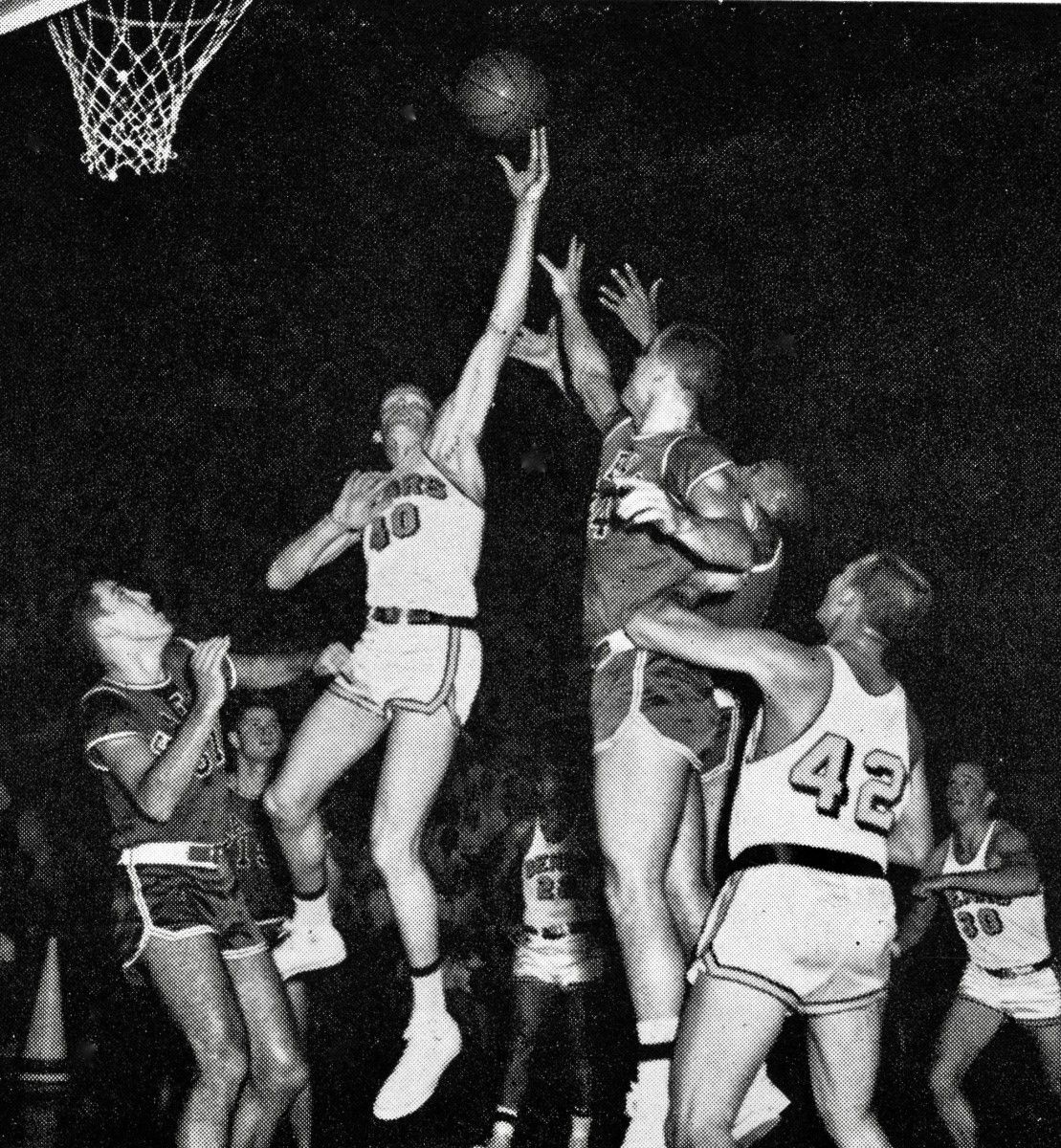 Darrall Imhoff (40) led Cal to back-to-back Final Fours