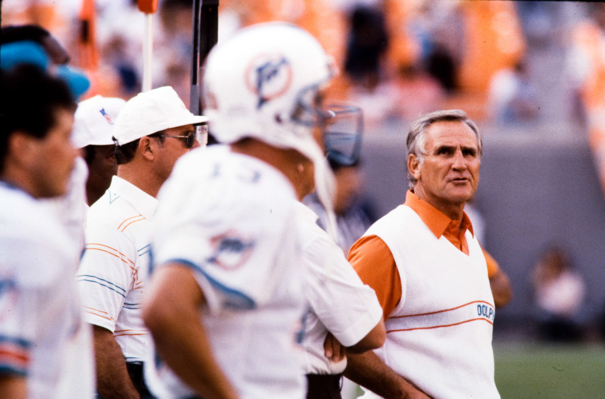 Don Shula on the sideline