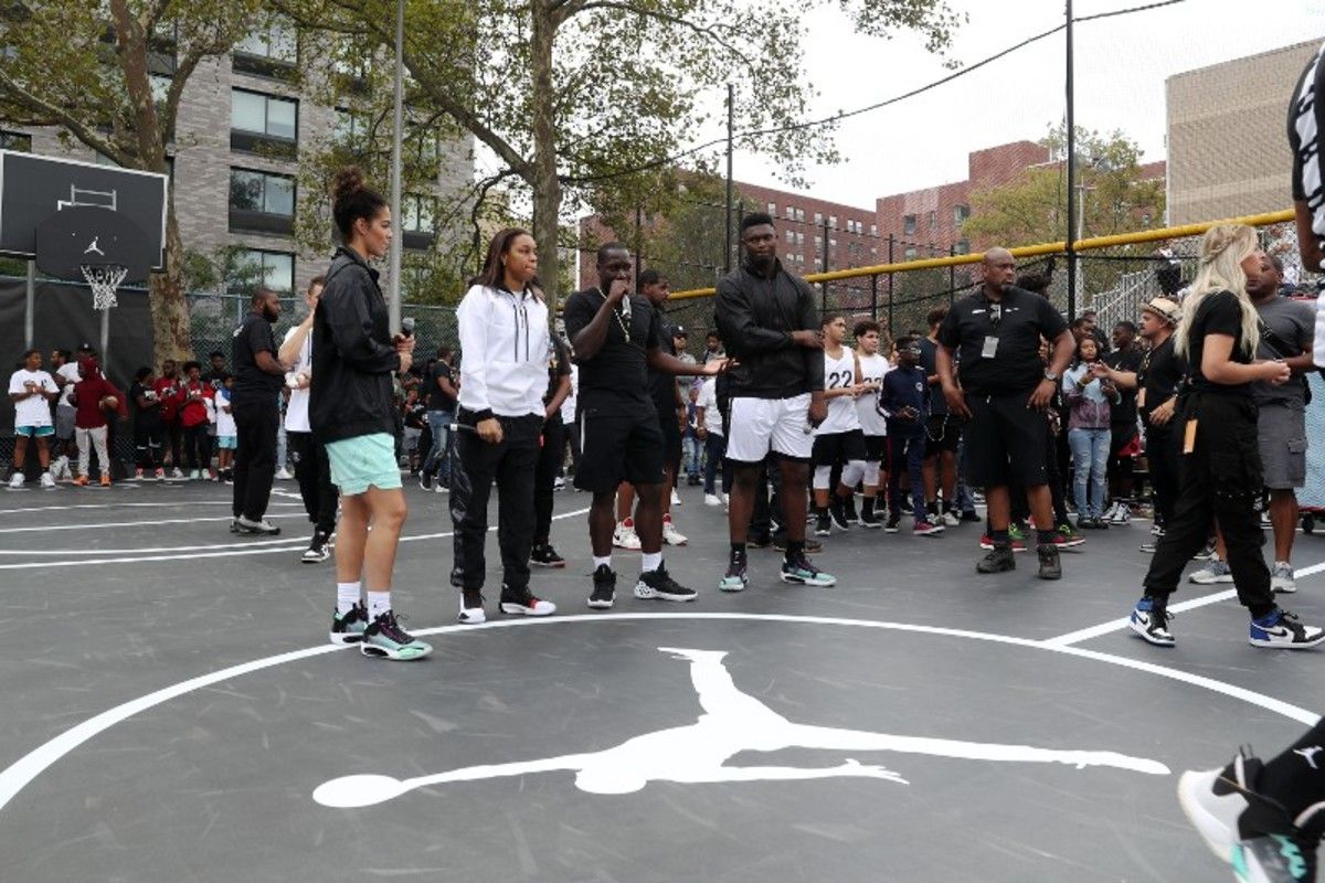 Kia Nurse (left) at a Jordan Brand event.