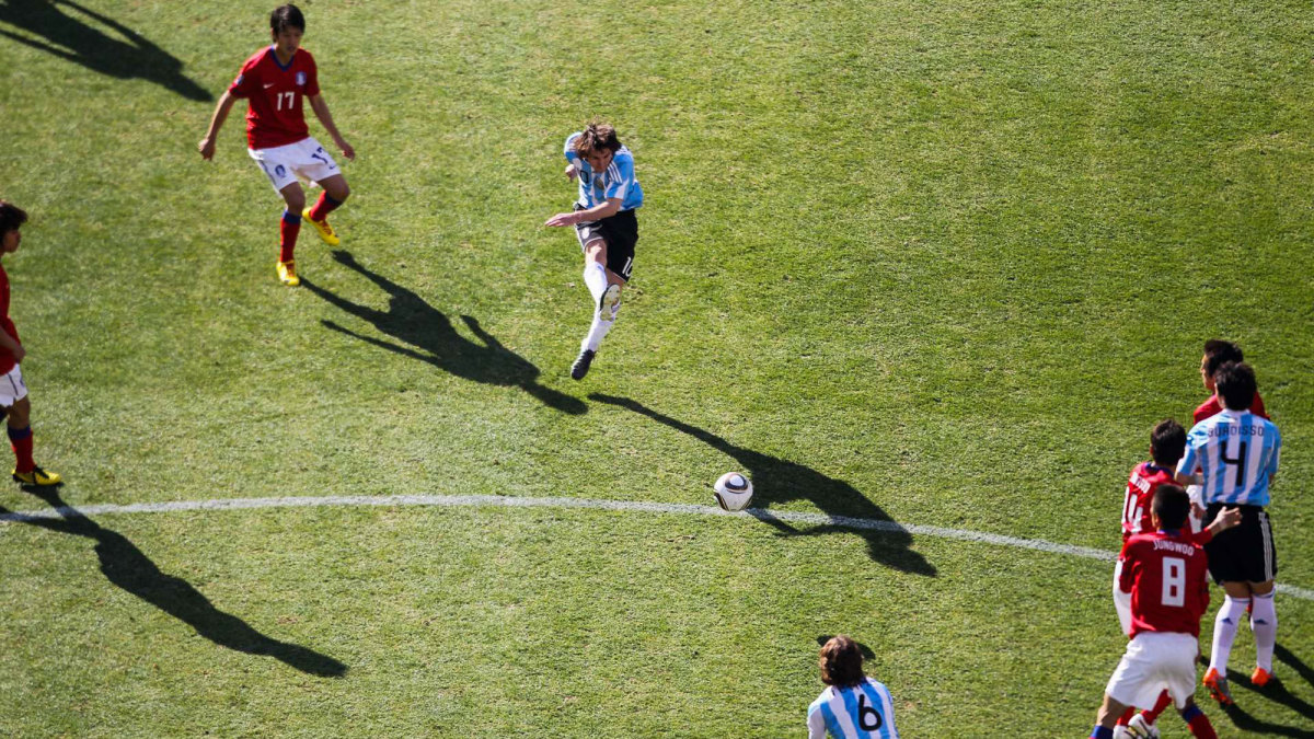 Lionel Messi at the 2010 World Cup