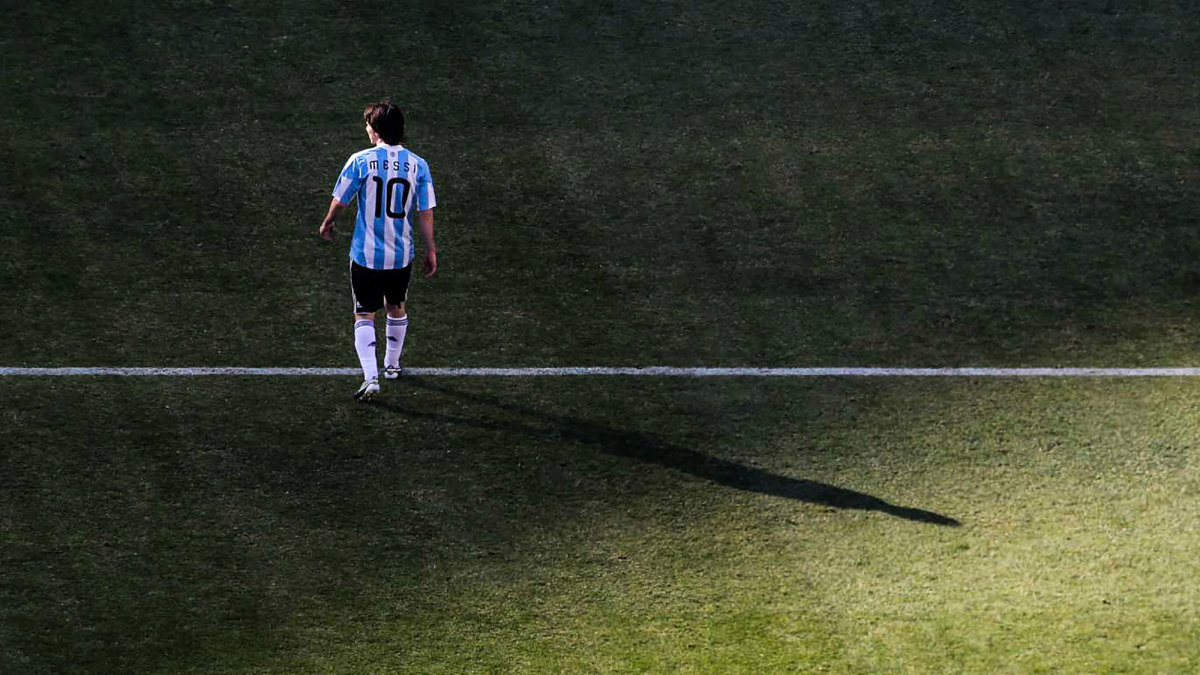 Lionel Messi at the 2010 World Cup