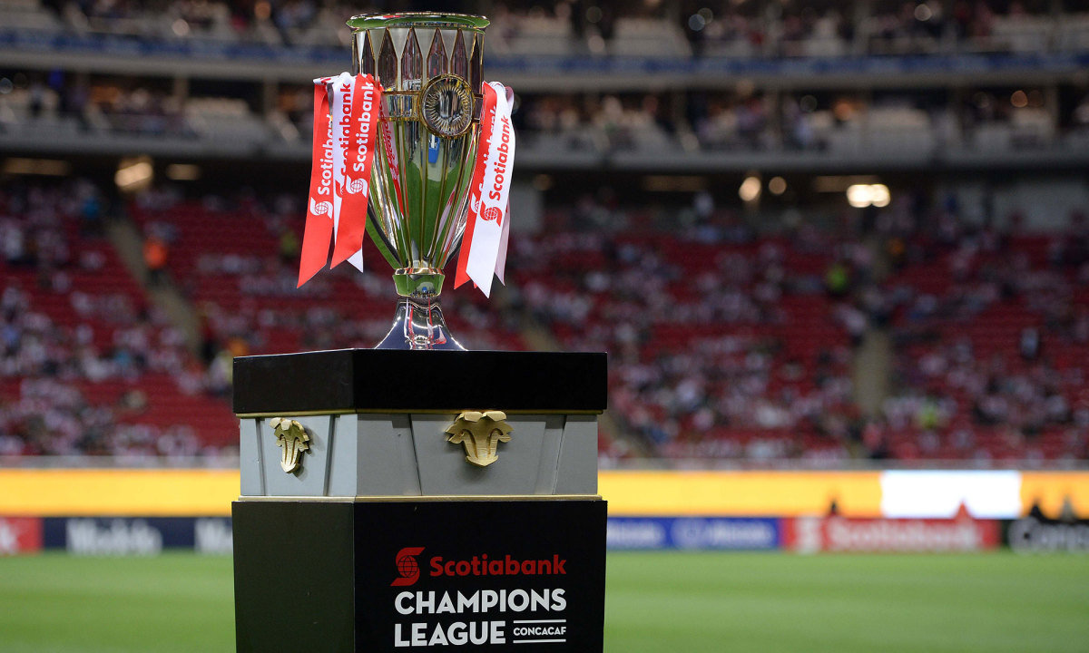 The Concacaf Champions League trophy