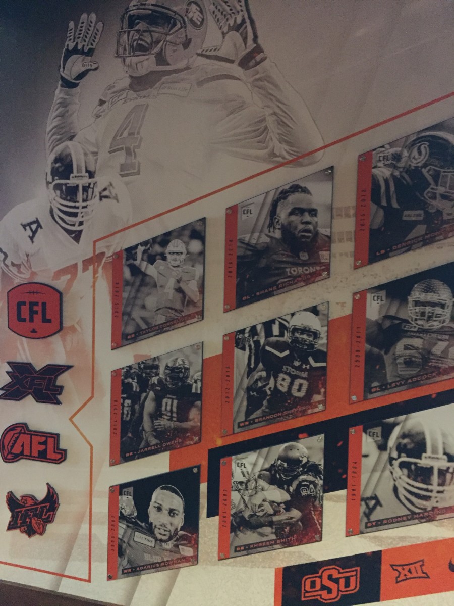 Here they are the best of Indoor, XFL, AFL, and professional football in Canada. Rodney Harding is in the lower right corner. 