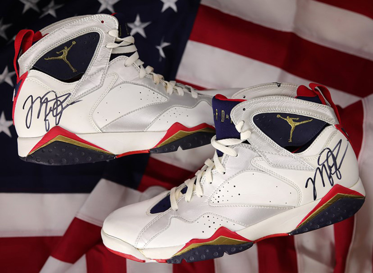 Michael Jordan’s signed shoes from the 1992 Olympics