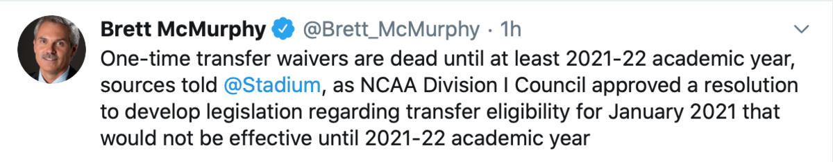 Brett McMurphy's tweet