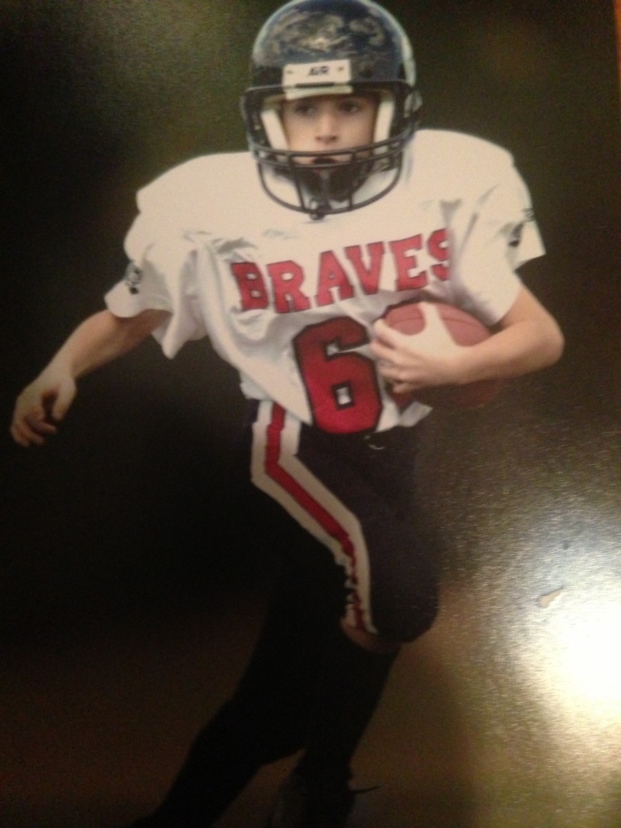 Tyler Davis fell in love with football at a young age. Photo Courtesy: Davis Family
